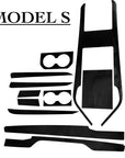 2021+ | Model S & X Full Interior Vinyl Wrap Conversion Kit - Goodbye Wood
