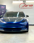 2017-2023 | Model 3 Viento Shark Tooth Hood - Dual Layer with Xpel Clear Bra- Real Molded Carbon Fiber