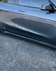 2020-2025 | Model Y Viento Aero Side Skirts (1 Pair) - Real Molded Carbon Fiber