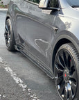 2020-2025 | Model Y Viento Aero Side Skirts (1 Pair) - Real Molded Carbon Fiber