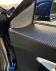 2017-2020 | Model 3 Front Door Panel Overlays (1 Pair) - Real Molded Carbon Fiber