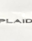 PLAID Badge Trunk Emblems - Black, Chrome, or Red Color