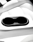 Model 3 Backseat Cup Holder Cover - Carbon Fiber Variety*