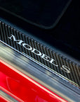 2015-2020 | Model S Front Door Sill Covers (1 Pair) - Flexible Urethane Carbon Fiber
