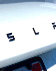 Model S3XY T-E-S-L-A Tailgate Emblems Version 2.0 - ABS Plastic