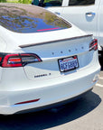 Model S3XY T-E-S-L-A Tailgate Emblems Version 2.0 - ABS Plastic