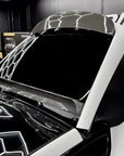 Model X Rear Tailgate Window Spoiler (Hollow Version) - Real Molded Carbon Fiber