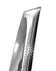 Model X Rear Tailgate Window Spoiler (Hollow Version) - Real Molded Carbon Fiber