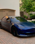 2017-2023 | Model 3 Razzo Aero Side Skirts (1 Pair) - Real Molded Carbon Fiber