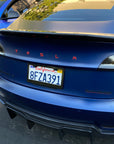 Model S3XY T-E-S-L-A Tailgate Emblems Version 2.0 - ABS Plastic