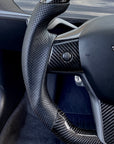 Model 3 & Y - Sport Grip Steering Wheel - Real Molded Carbon Fiber