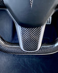 Model 3 & Y - Sport Grip Steering Wheel - Real Molded Carbon Fiber