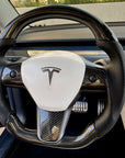 Model 3 & Y - Sport Grip Steering Wheel - Real Molded Carbon Fiber