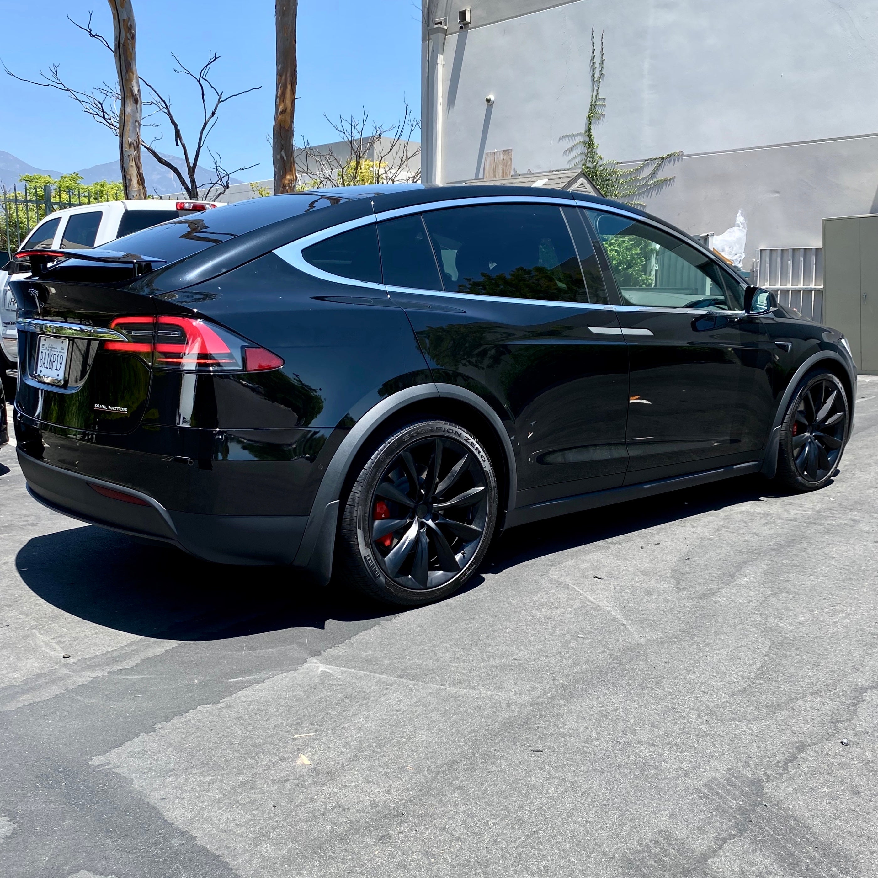 For Tesla Model X 2016-2021 Carbon Fiber Mud Flaps Fender Splash - Foto 6