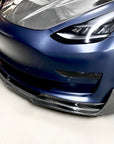 2017-2023 | Model 3 Viento Aero Front Lip - Real Molded Carbon Fiber