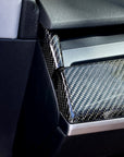 Model 3 & Y Dashboard End Cap Replacements - Real Molded Carbon Fiber