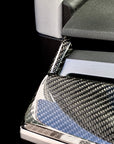 Model 3 & Y Dashboard End Cap Replacements - Real Molded Carbon Fiber