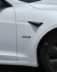Model S & X PLAID 1020 Horsepower Badge (Set of 3)