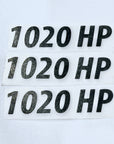 Model S & X PLAID 1020 Horsepower Badge (Set of 3)