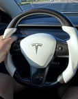 Model 3 & Y - Sport Grip Steering Wheel - Real Molded Carbon Fiber