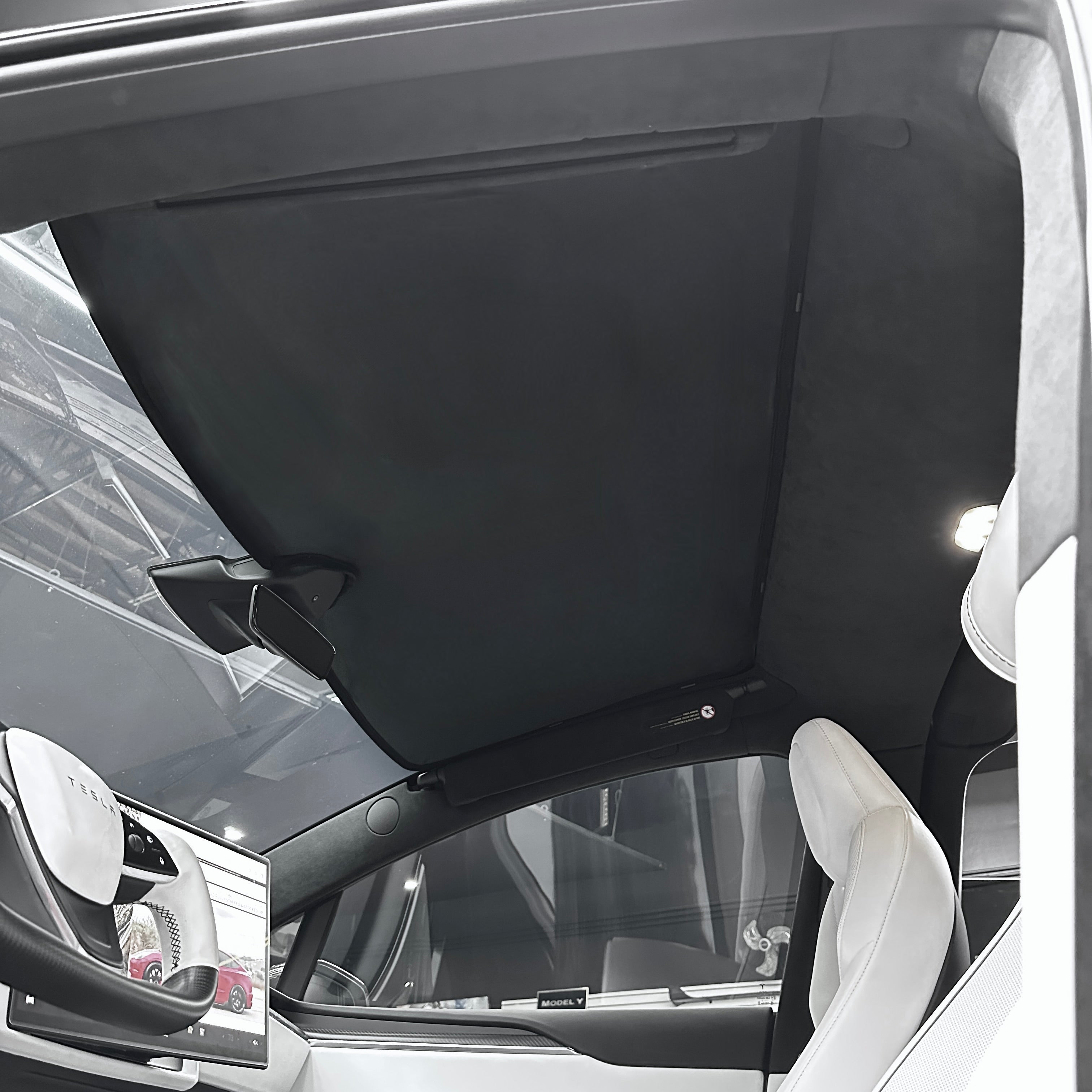 YelloPro Custom Fit Windshield Sunshade For Tesla Model S 2012-2020 | Reflective UV Sun Protector For Dashboard & Interior