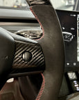 Model 3 & Y - Sport Grip Full Carbon Fiber Steering with Alcantara Handles