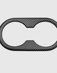 Model 3 Backseat Cup Holder Cover - Carbon Fiber Variety*