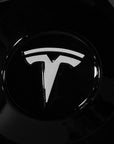 Model S, 3, X & Y Center Wheel Hub Inner T Vinyl Decal Wrap (5 Piece)