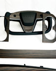 2021-2023 Model S & X Yoke Steering Wheel Ebony Wood Accent Overlays