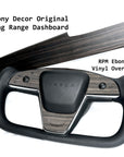 2021-2023 Model S & X Yoke Steering Wheel 3M Vinyl Accent Wraps