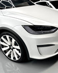 Model S, 3, X & Y Center Wheel Hub Outer T Vinyl Decal Wrap (5 Piece)