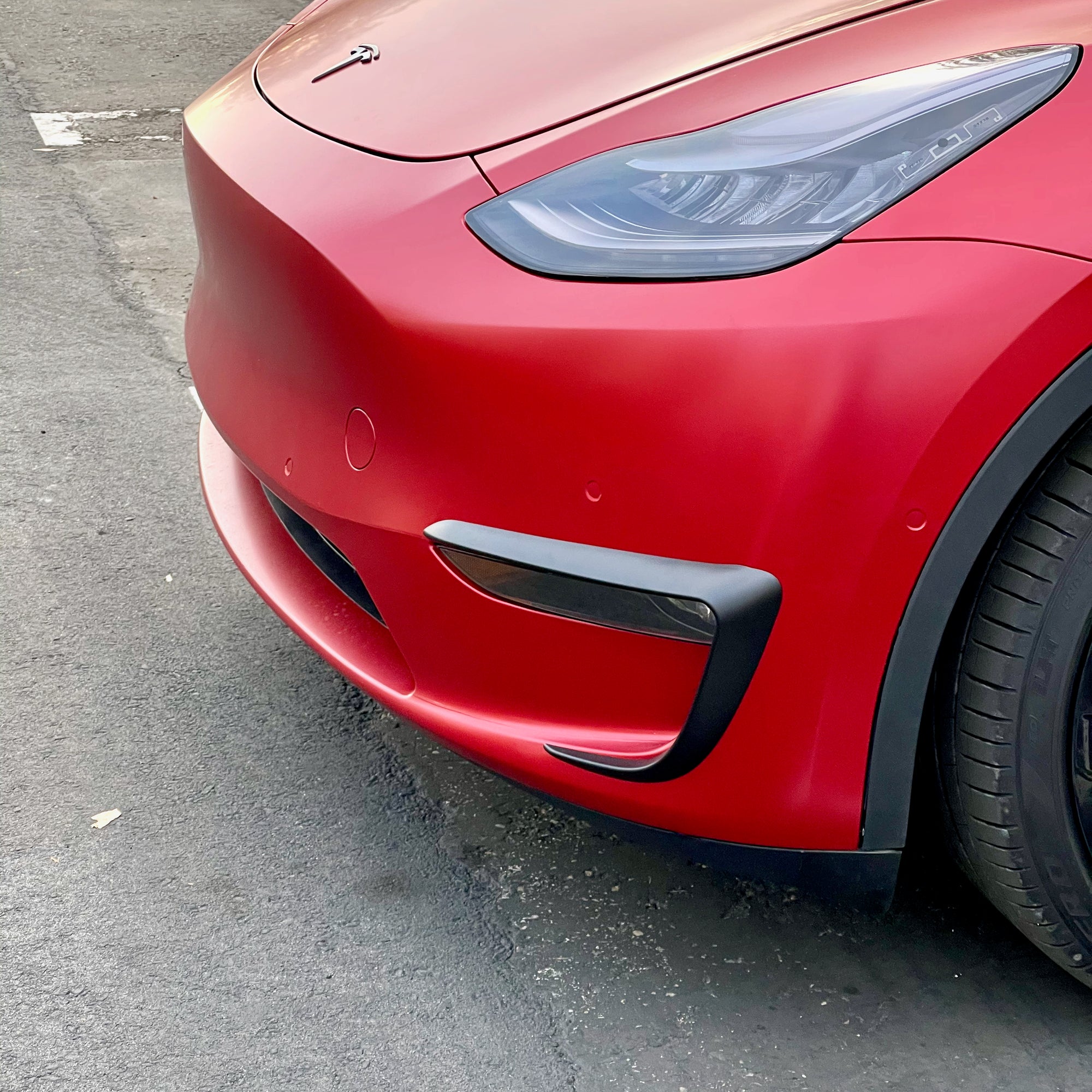 2020-2025 | Model Y Fog light Canards/Eyelids (1 pair) - Satin Black