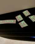 Model 3 & Y Unlock Door Switch Decals - Night Glowing or White