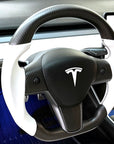 Model 3 & Y - Sport Grip Steering Wheel - Real Molded Carbon Fiber