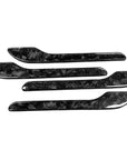 Model 3 Door Handle Overlays - Real Forged Carbon Fiber