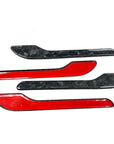 Model 3 Door Handle Overlays - Real Forged Carbon Fiber