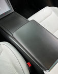 2021+ | Model S & X Center Console Armrest Overlay - Real Molded Carbon Fiber