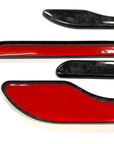 Model 3 Door Handle Overlays - Real Forged Carbon Fiber