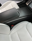2021+ | Model S & X Center Console Armrest Overlay - Real Molded Carbon Fiber
