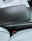 2021+ | Model S & X Center Console Armrest Overlay - Real Molded Carbon Fiber