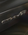 Model 3 Door Handle Overlays - Real Forged Carbon Fiber