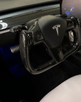 Model 3 & Y Yoke Style Steering Wheel - Full Carbon Fiber - Non Heated Only