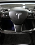 Model 3 & Y Yoke Style Steering Wheel - Full Carbon Fiber - Non Heated Only