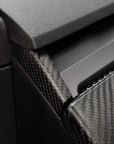 Model 3 & Y Dashboard End Cap Replacements - Real Molded Carbon Fiber