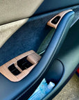 Model 3 & Y Window & Door Switch Overlays (10 Pieces) - Real Open-Pore Wood Veneers
