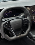 2021-2023 Model S & X Sport Steering Wheel Horizontal Top & Bottom - Full Leather & Heated