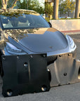 2020+ | Model Y Skid Plates - Hydroformed Aluminum with Road Noise Reducing Urethane Insulation