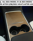 Model 3 & Y Center Console Wraps (Gen. 2) - Vinyl Wood