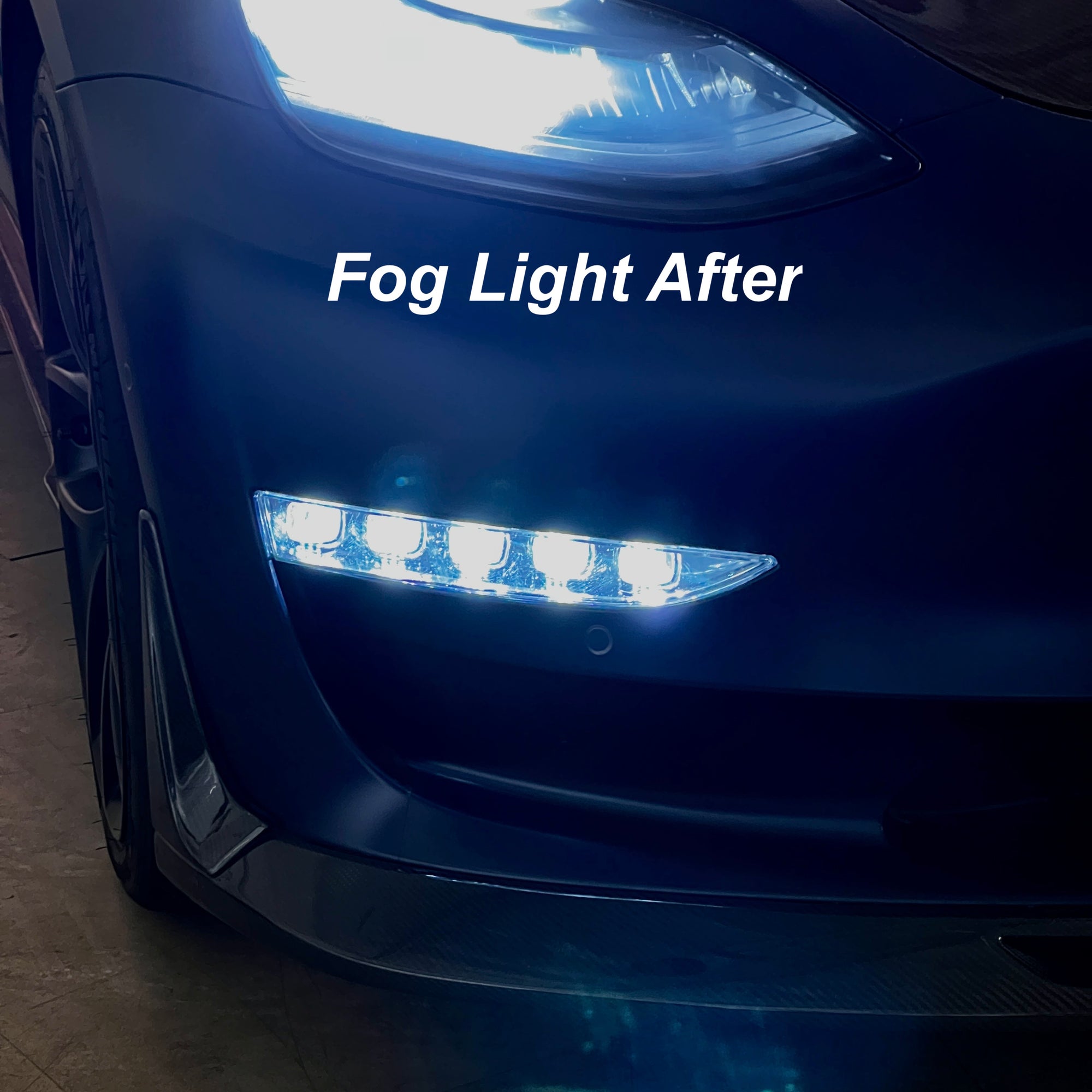 Model 3 & Y LED Fog Light Upgrade with Turn Signals (1 Pair) - Fits Performance, LR & Standard Range