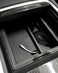 Model 3 & Y Lined Center Console Sliding Tray with Access Hole (Gen. 2)